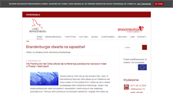Desktop Screenshot of brandenburgia.pl